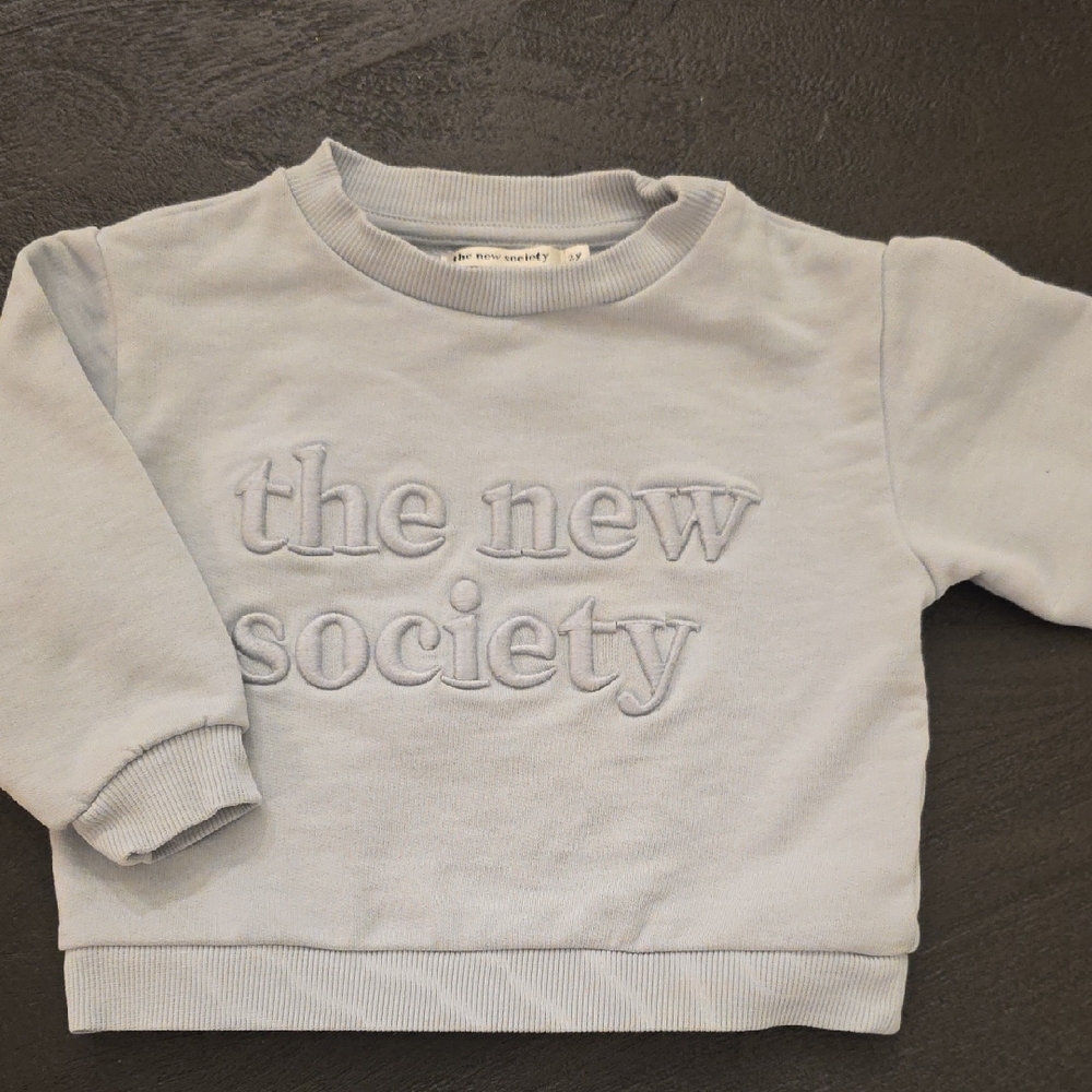 The New Society Kids Light Blue/Grey Sweatshirt